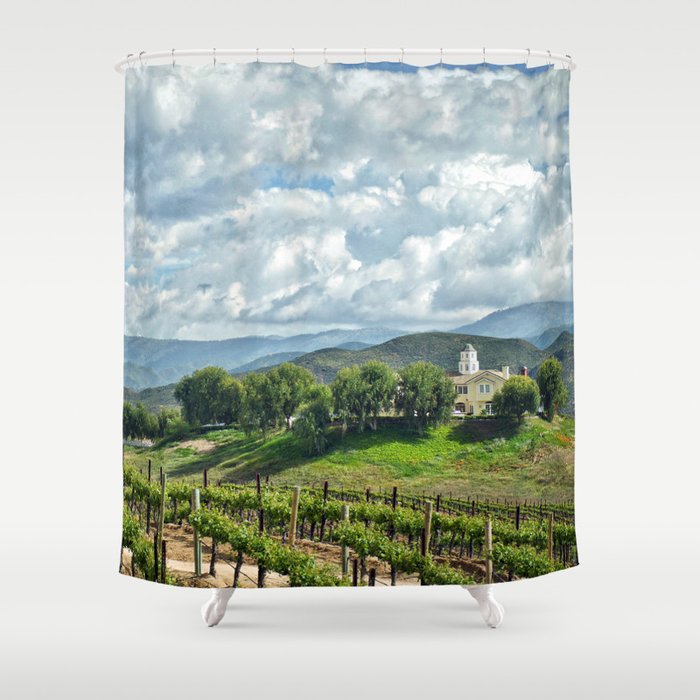 Vineyards, Temecula, CA Shower Curtain