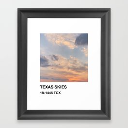 PANTONE Texas Skies Framed Art Print