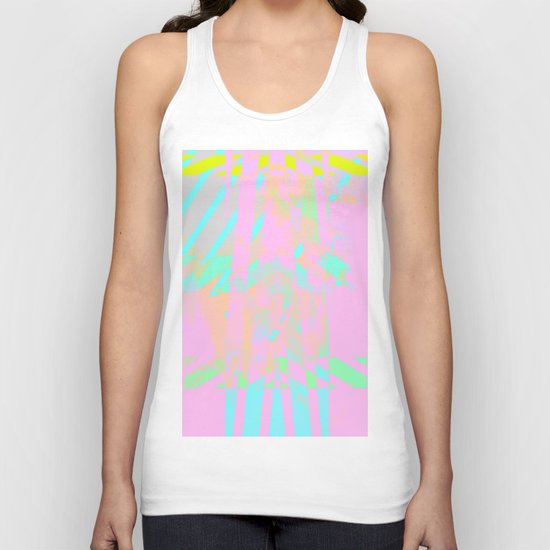 Clouds Mingle with Lines 5 Unisex Tank Top