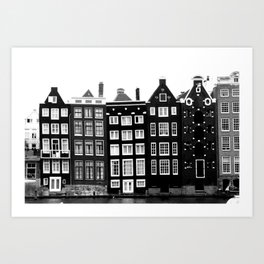 The canal houses of Amsterdam Art Print