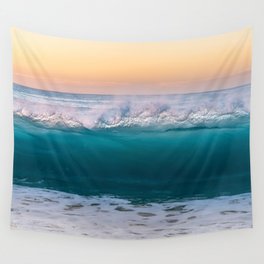 Beach Sea Water Ocean Wave Landscape Nature Sunset Photo Wall Tapestry