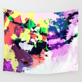 Abstract Colorful Retro Tie-Dye Art Pattern - Itosura Wall Tapestry