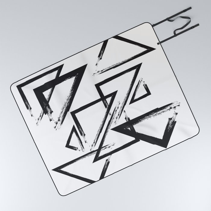 abstract geometry triangles Picnic Blanket