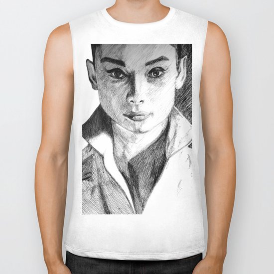 Audrey Hepburn Biker Tank