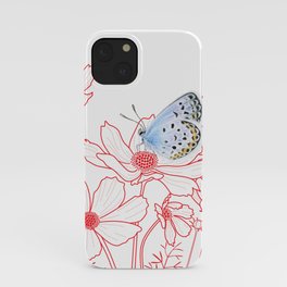 Cosmos and Butterfly iPhone Case