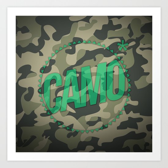 Camo Art Print