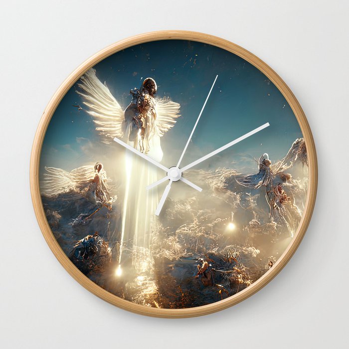 Heavenly Angels Wall Clock