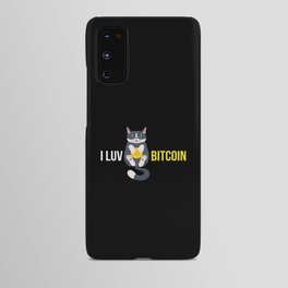I Luv Bitcoin Cat Cryptocurrency Btc Cat Android Case