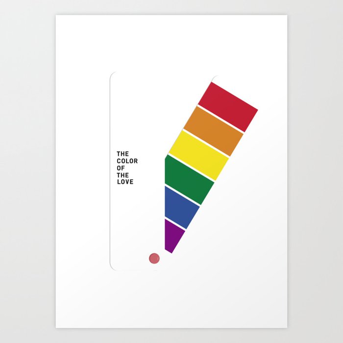 LGBT PANTONE COLOR DESIGN Art Print