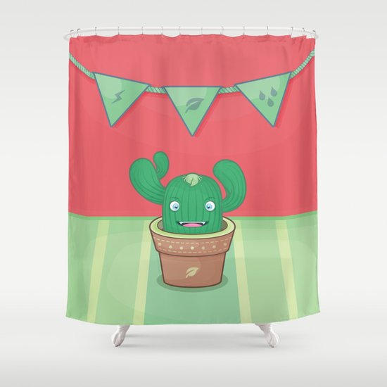 Un pequeño cactus Shower Curtain