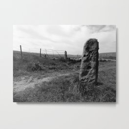 Standing stone - Calderdale Metal Print