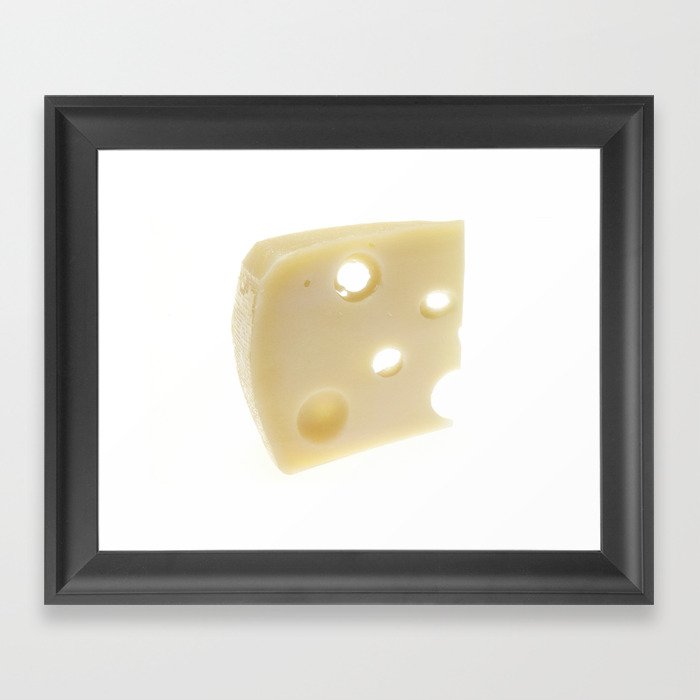 Swiss Cheese Framed Art Print