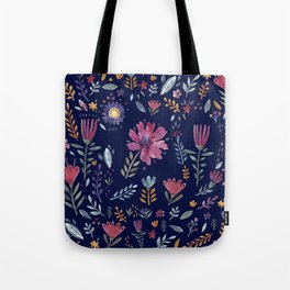 Watercolor Flowers Tote Bag