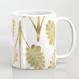 Tropical Palm Leaf Trifecta – Gold Palette Coffee Mug