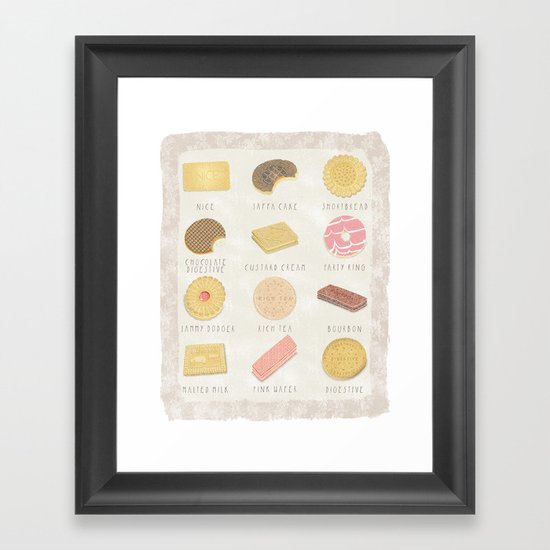 BISCUITS Framed Art Print
