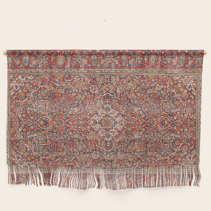 Kashan Antique Persian Rug Print Wall Hanging by Vicky BragoMitchell