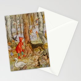 Fairyfolk of Bluebell Glenn Stationery Card