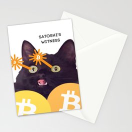 Satoshi Cat Stationery Cards