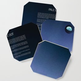 Pale Blue Dot — Voyager 1 (2020 revision), quote Coaster