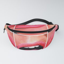 Oral Fixation 1 Fanny Pack | Painting, People, Illustration, Pop Art 