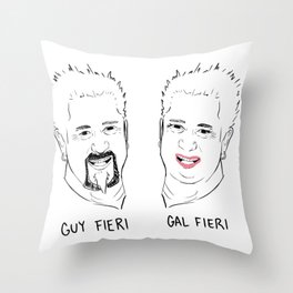 Gal Fieri Throw Pillow