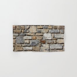 facade stones wall, brick wall pattern photos Hand & Bath Towel