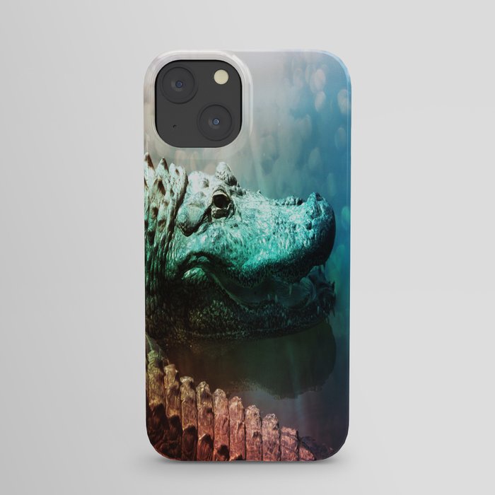 The Alligator that Wears the Rainbow Rays  iPhone Case