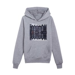Amsterdam Row houses Reflected in the Canal Kids Pullover Hoodies