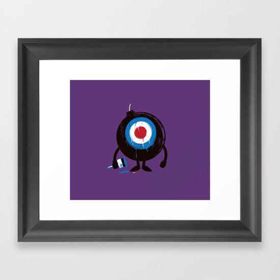 shoot me! Framed Art Print