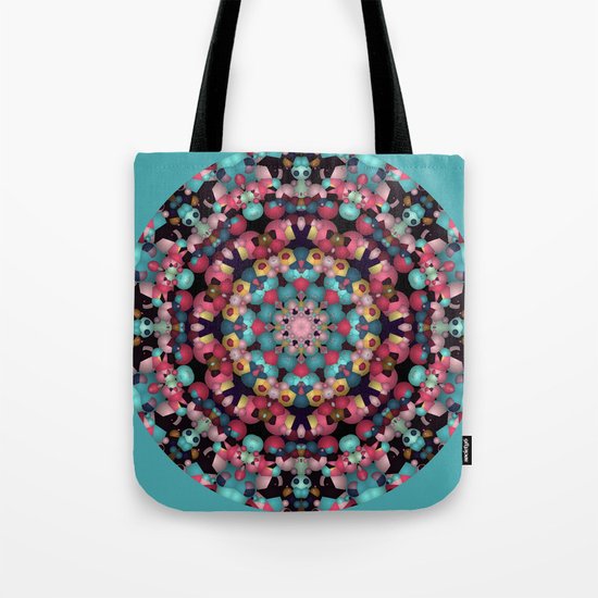 Spheres and Bubbles Mandala Tote Bag