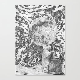 Moon Rabbit Canvas Print