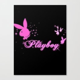 bunny pink y2k aesthetic  Canvas Print