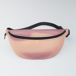 Mauve Peach Gold Agate Geode Luxury Fanny Pack