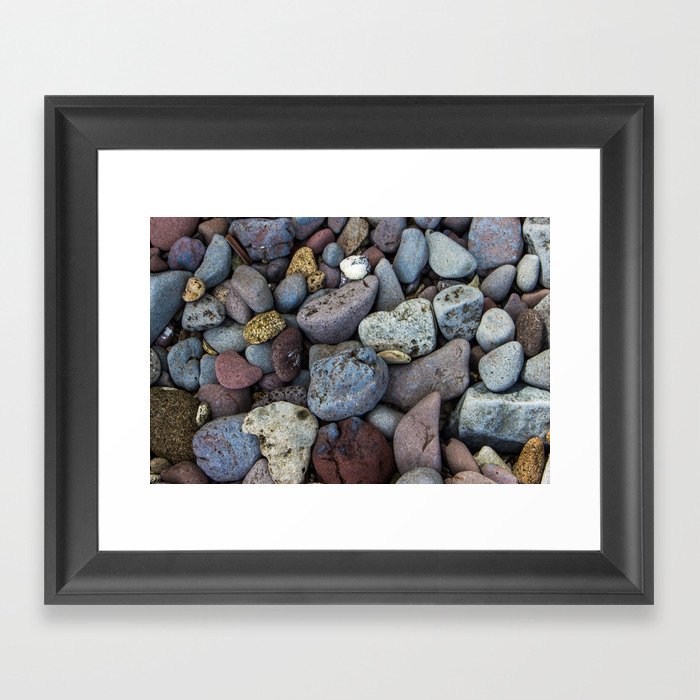 Rocks on Rocks on Rocks Framed Art Print