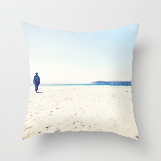 Beach & Blue Throw Pillow