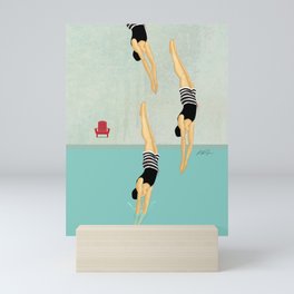 Pool Tricks Mini Art Print