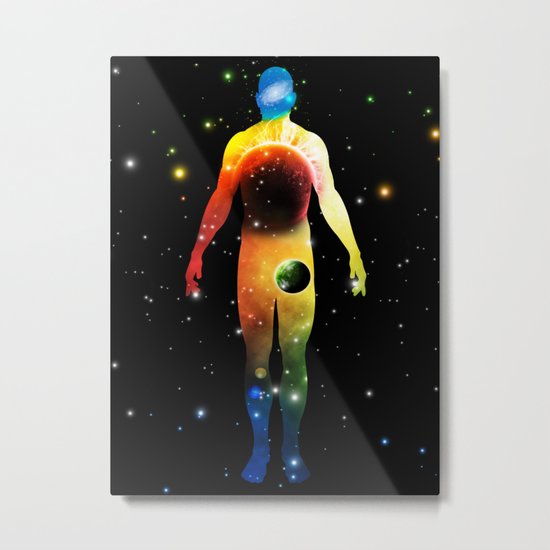 The Universe is in Us Metal Print