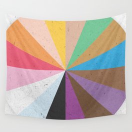 Rainbow Wheel of Inclusivity Wall Tapestry