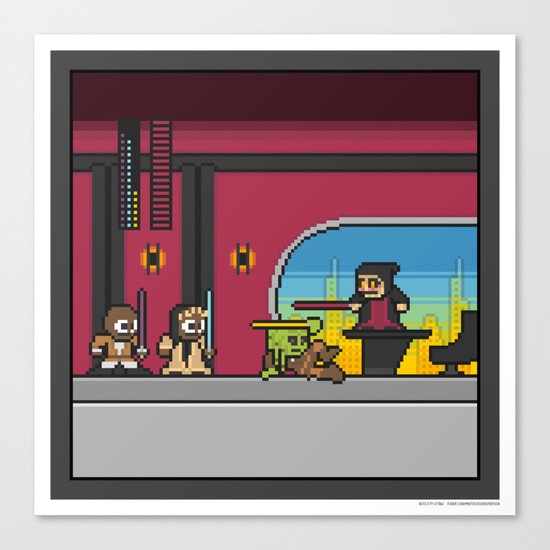Mega Boss Battles - Palpatine vs. The Jedi Council Canvas Print