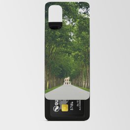 Tree-lined road to Chateau Margaux, Medoc, France Android Card Case