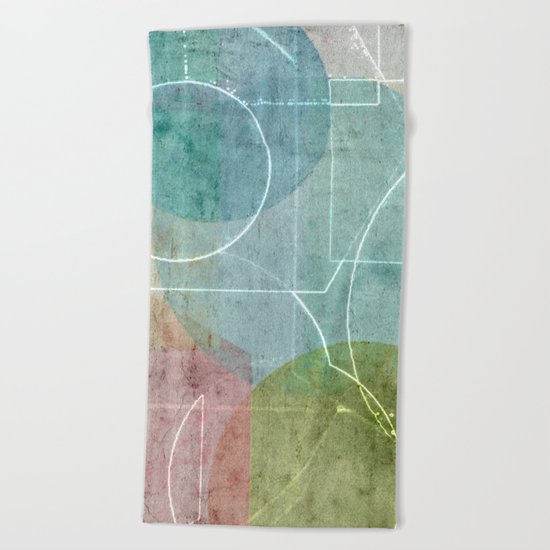 Area Map Beach Towel