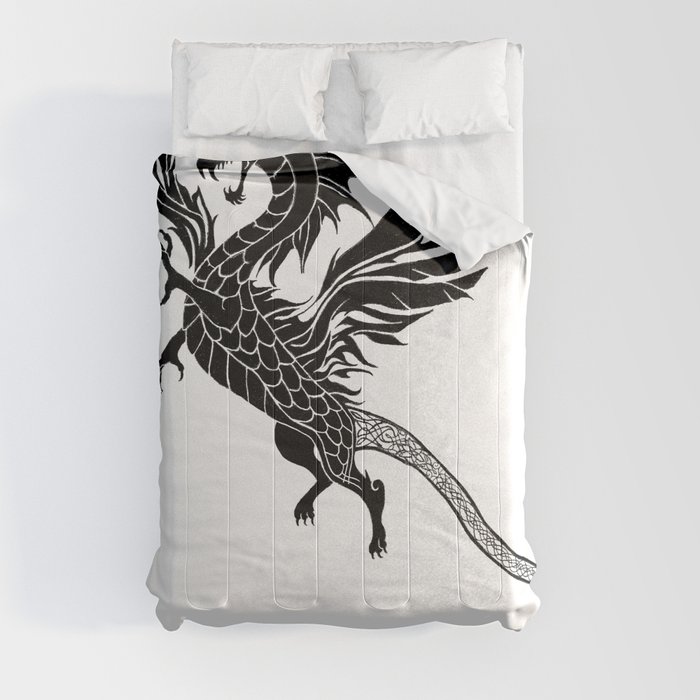 Tribal Dragon Tattoo Comforter
