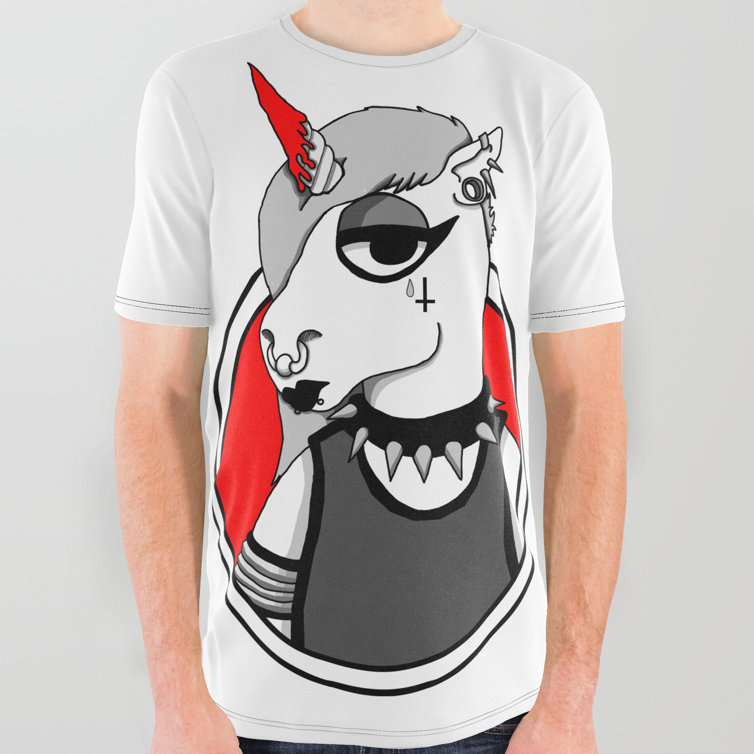 Unapologetic Unicorn All Over Graphic Tee By