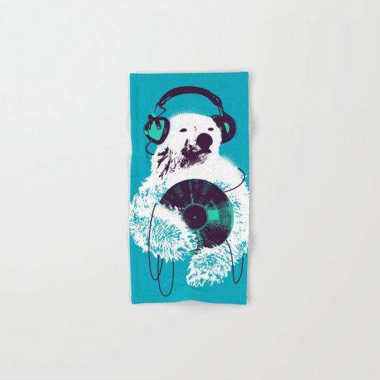 Record Bear Hand & Bath Towel