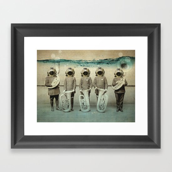 the diving bell Tuba quintet Framed Art Print