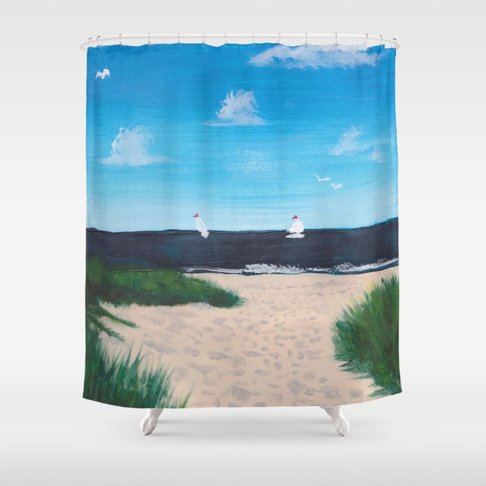 Sand Path to the Beach at the Cape Shower Curtain