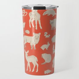 Animal Habitat-Red Travel Mug