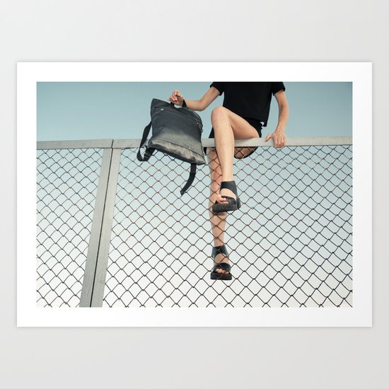 Hoping Fences Art Print