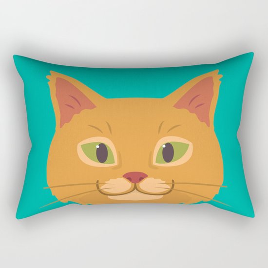 Peeking Cat Rectangular Pillow