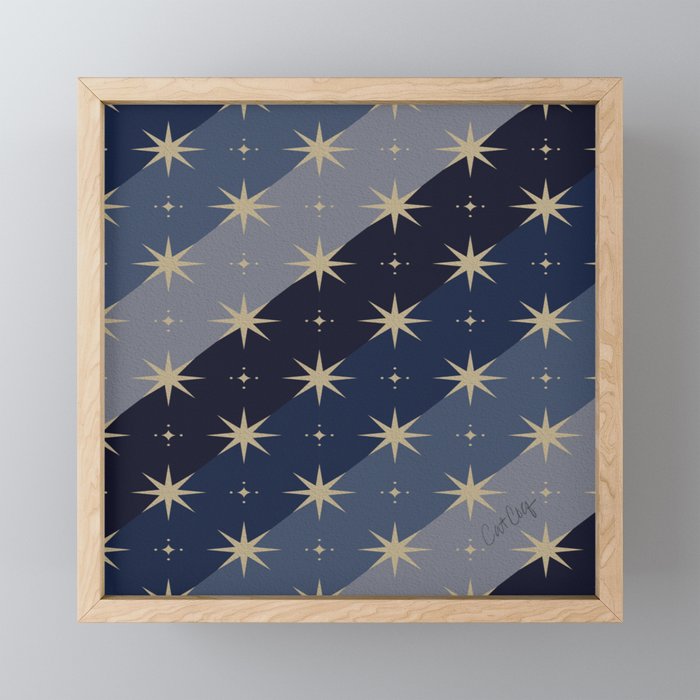 Blue Ombré – Celestial Coronation Framed Mini Art Print